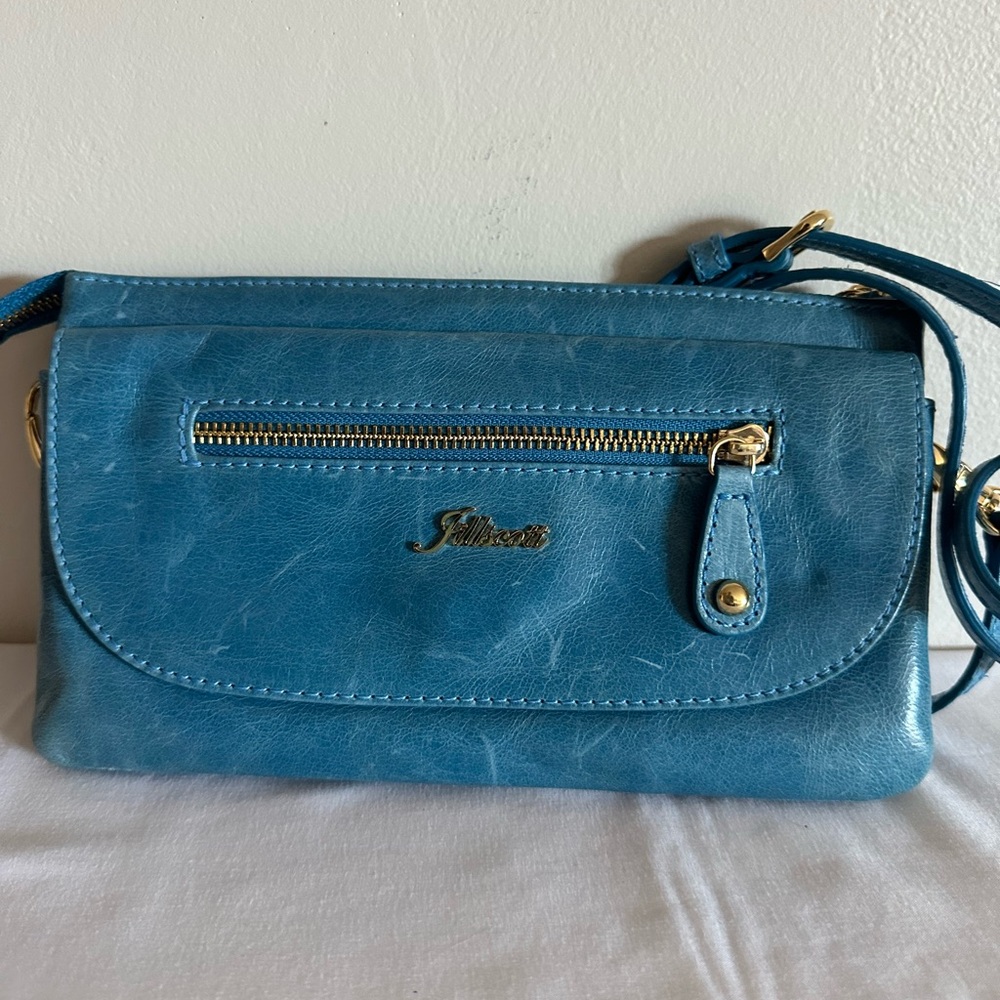 NWOT Jill Scott Leather Crossbody Wristlet